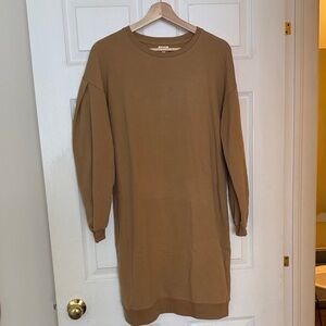 Long Sleeve Brown Dress